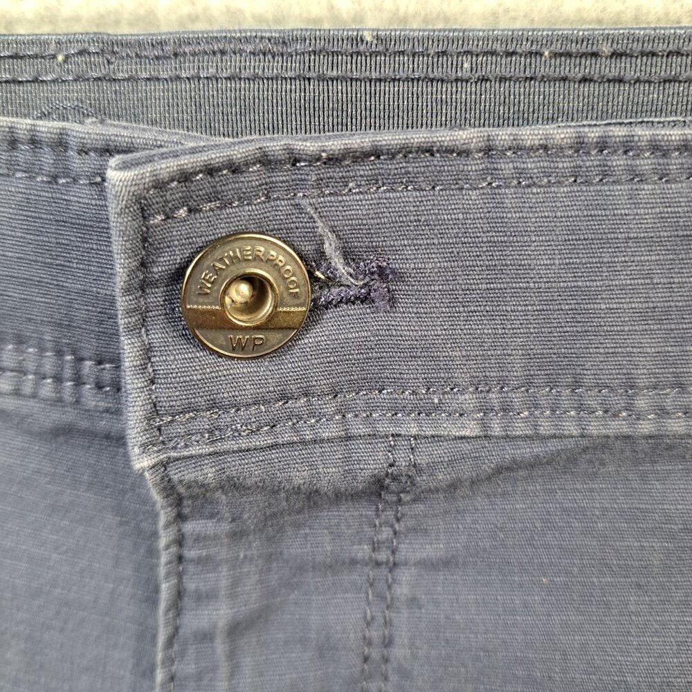 Weatherproof Shorts Mens 40-42"x9.5" Navy Blue Cotton Blend Cargo Stretch Hiking - Picture 8 of 11